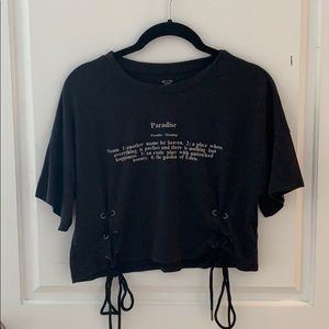 ROXY Paradise Black Crop Top